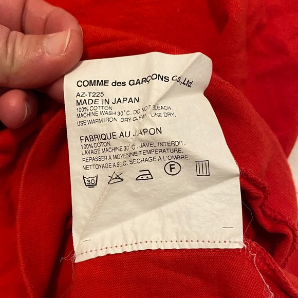 CDG PLAY Red Heart Tee - Picture 5 of 5